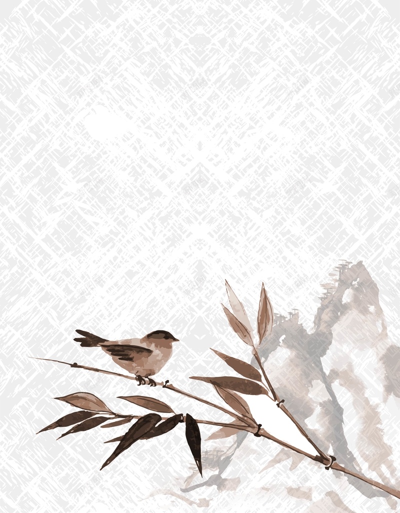 矢量中国风水墨花鸟古风背景ai设计背景_88icon https://88icon.com 中国风 古典 古风 水墨 矢量 背景 花鸟 矢量图