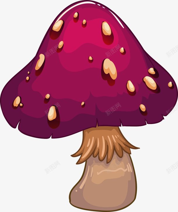 蘑菇卡通插画7png免抠素材_88icon https://88icon.com 卡通 插画 素材 蘑菇