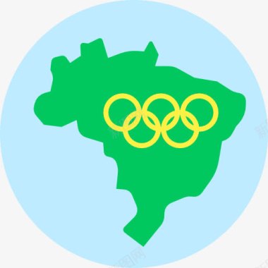 奥运足球素材巴西图标图标