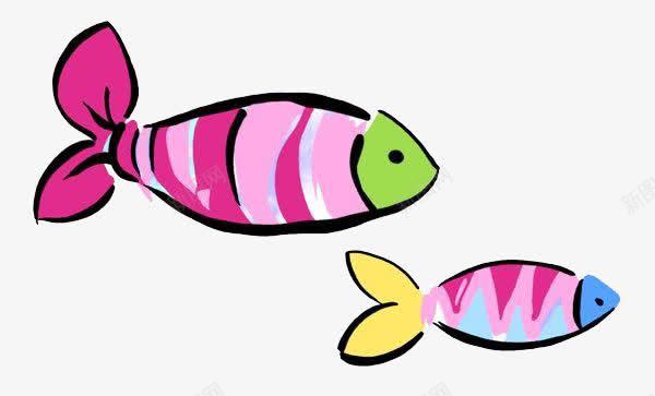 喜气可爱卡通的小鱼图标图标