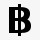 货币货币标志泰铢简单的黑色ipho图标图标