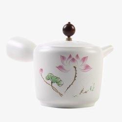 陶瓷泡茶茶具茶壶荷趣素材