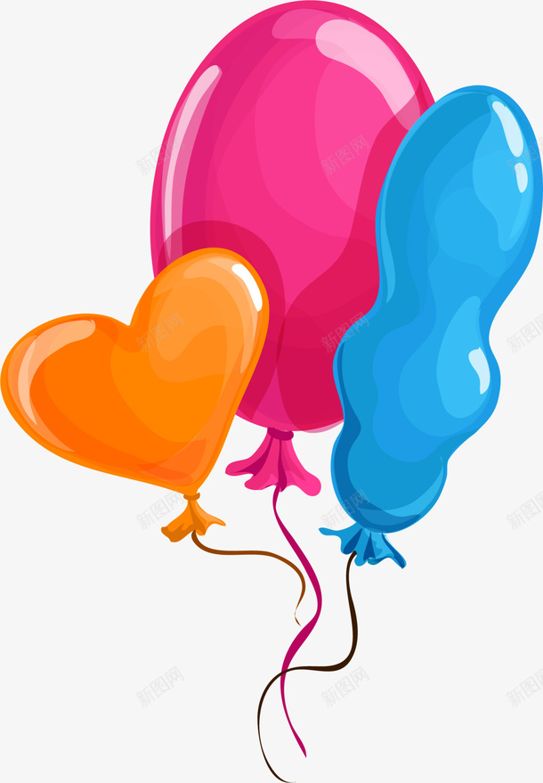 六一节彩色儿童节气球png免抠素材_88icon https://88icon.com 儿童节气球 六一节 彩色气球 水彩气球 漂浮气球 节庆气球