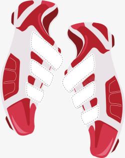 红色男式运动鞋素材
