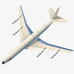 平面旅行交通工具飞机素材