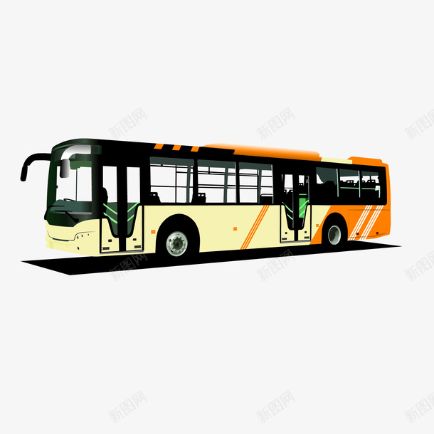 公交车车辆矢量图ai免抠素材_88icon https://88icon.com 交通工具 公交车 卡通 行驶 车辆设计 矢量图