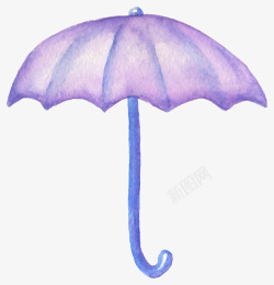 紫色一把伞素材