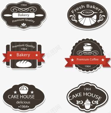 烘焙logo手绘烘焙标签矢量图图标图标