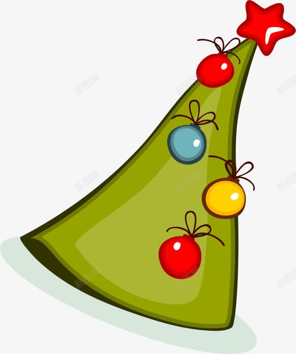 圣诞节绿色圣诞帽png免抠素材_88icon https://88icon.com 吊球装饰 喜庆 圣诞节 红色星星 绿色圣诞帽 绿色帽子