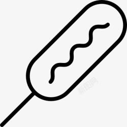 玉米热狗玉米热狗图标高清图片