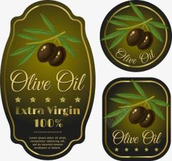 矢量橄榄油标签橄榄油品质矢量图高清图片