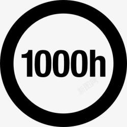 圆形箭头灯指标1000h圆形标签指示灯图标高清图片