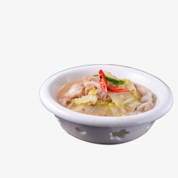 青红椒白菜炖目鱼高清图片
