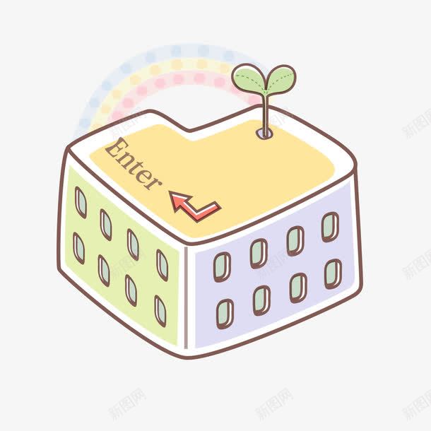 回车键建筑png免抠素材_88icon https://88icon.com enter键盘 回车键 建筑素材 按键 键盘