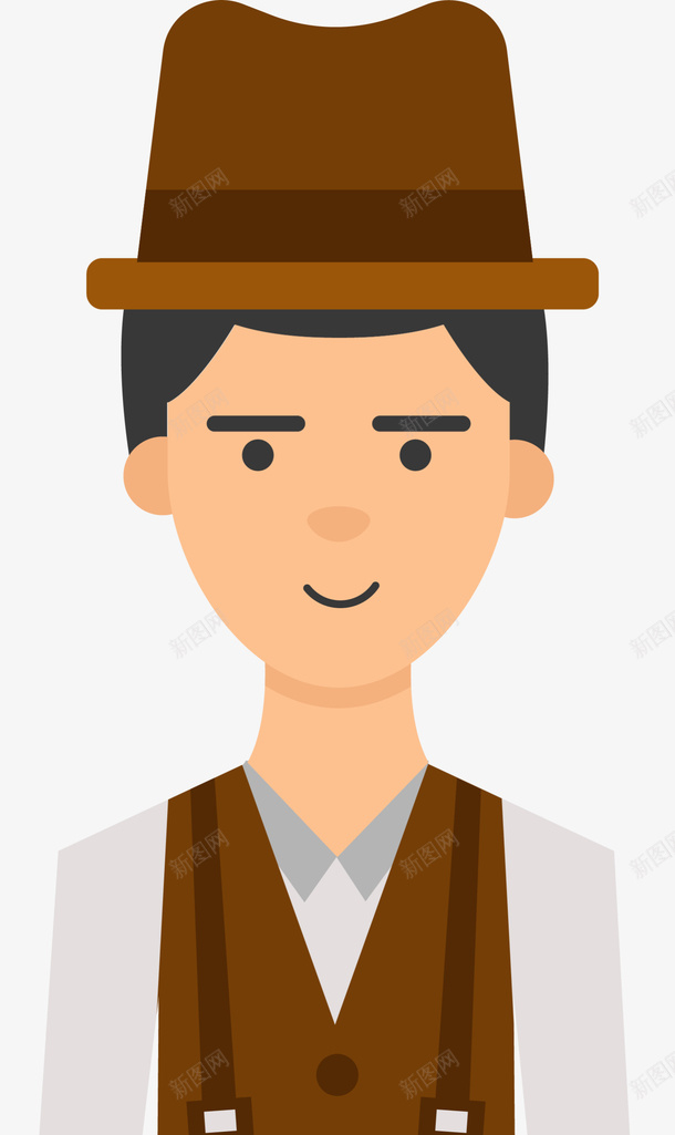 卡通西部牛仔人物插画png免抠素材_88icon https://88icon.com 人物插画 可爱男生 帅气男孩 微笑男孩 装饰图案 西部牛仔