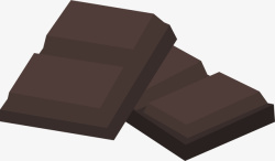 进口纯手工黑巧克力矢量图素材