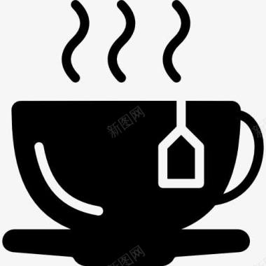 茶壶茶杯素材一杯茶图标图标