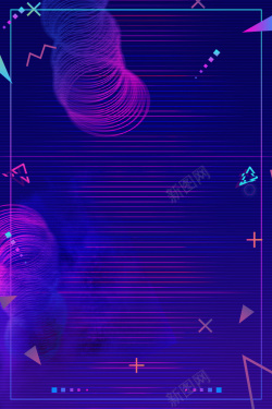 抖音风格抖音故障风格促销海报背景高清图片