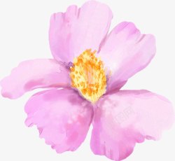 紫色水彩花朵植物装饰美景素材