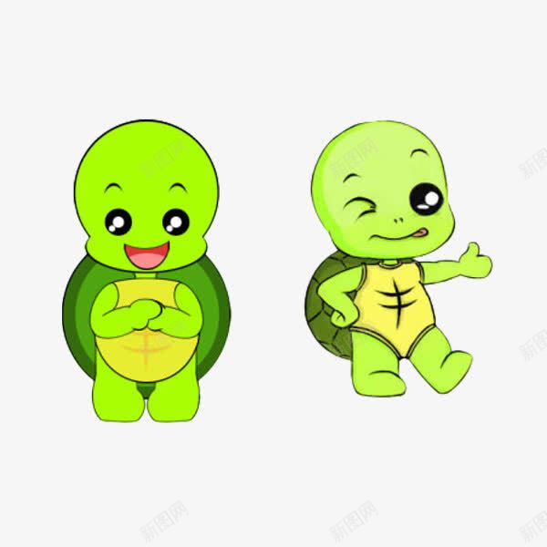 小乌龟png免抠素材_88icon https://88icon.com 卡通 可爱 小乌龟 绿色