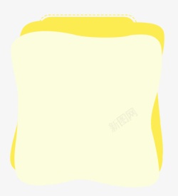 黄色可爱边框背景素材
