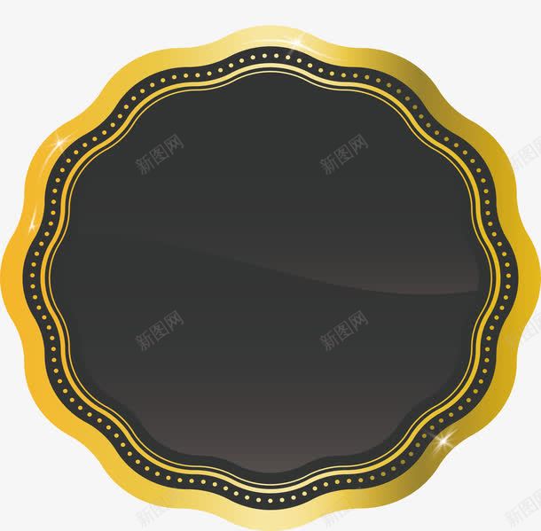 金色边框标题框png免抠素材_88icon https://88icon.com 发光 矢量png 花边标题框 金色 金色花边 金色边框