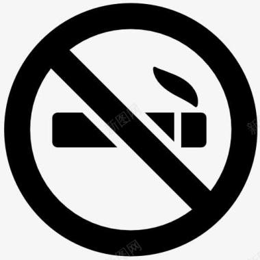 禁止吸烟矢量禁止抽烟标志图标图标