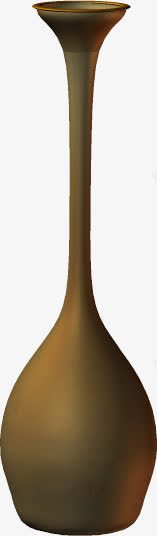 欧式土陶复古长颈花瓶高清图片