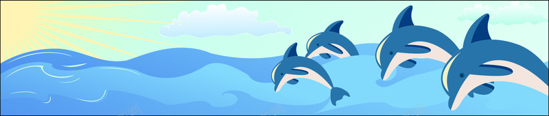 卡通海底世界banner矢量图ai设计背景_88icon https://88icon.com 乌龟 卡通 卡通海底世界banner 手绘 海报banner 海洋 海豚 生物 章鱼 童趣 矢量图