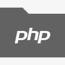 黑五素材PHP迪黑文件夹图标图标
