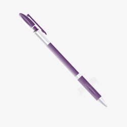 质感紫色商务签字笔素材