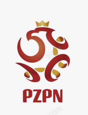 双色足球图标波兰足球队图标图标