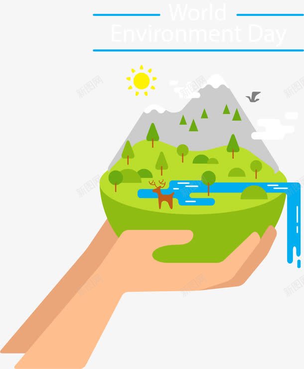 世界环境保护日png免抠素材_88icon https://88icon.com 国际环保日 环保 绿化 绿色地球