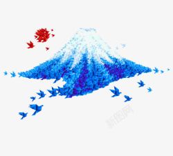 鸟模型火山爆发高清图片