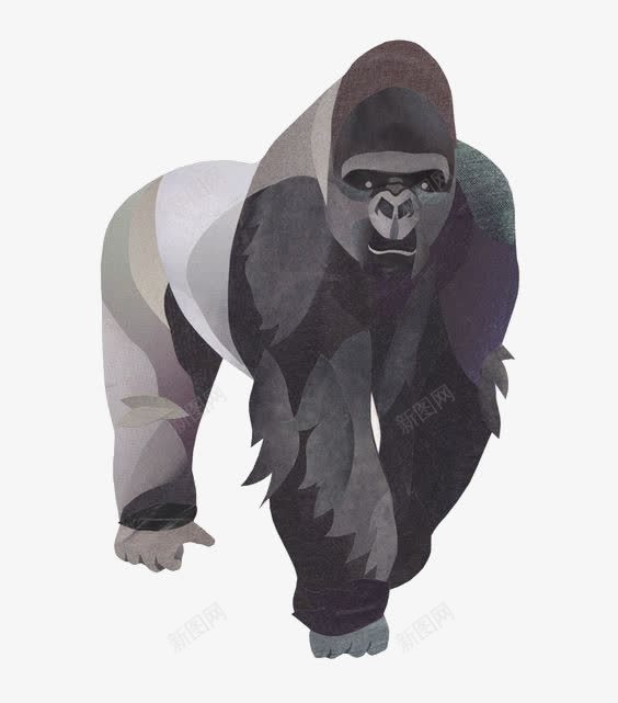 猩猩插画png免抠素材_88icon https://88icon.com 公猩猩 动物 大猩猩 猩猩免扣元素