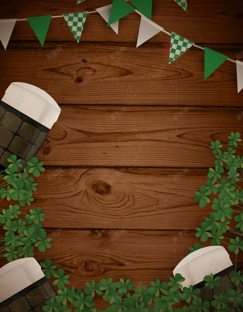 贴近自然的家装家居兼植树节背景矢量图ai设计背景_88icon https://88icon.com 家居 家装 挂旗 木板 植树节 素材 绿色 背景 矢量图