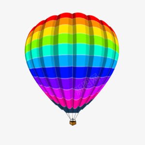 彩色漂浮热气球png免抠素材_88icon https://88icon.com 彩色 漂浮 热气球