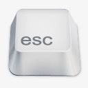 esc白色键盘按键png免抠素材_88icon https://88icon.com esc 按键 白色 键盘