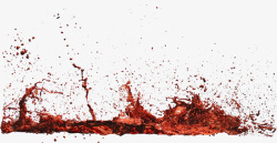 棕红色清新液体效果元素素材