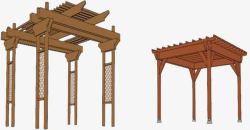 中国古代廊架素材