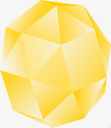 黄色几何图形素材