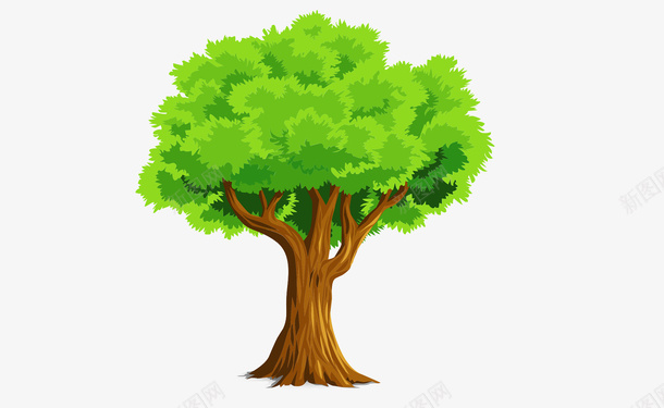 绘制创意漂亮绿色大树psd免抠素材_88icon https://88icon.com 创意 大树 漂亮 绘制 绿色