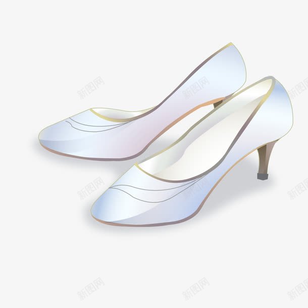 白色高跟鞋png免抠素材_88icon https://88icon.com 白色 线条 高跟鞋