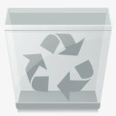 空垃圾桶bnw图标图标