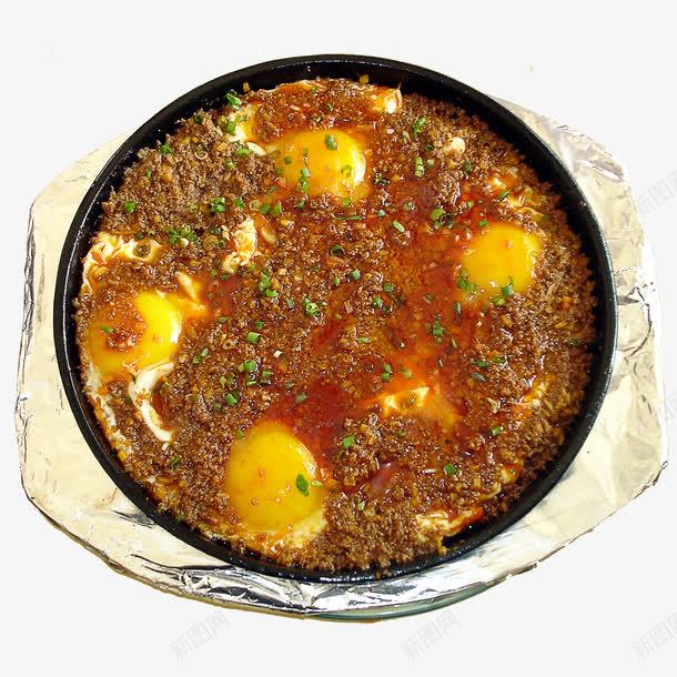 铁板驴肉蛋png免抠素材_88icon https://88icon.com 美食 驴肉 鸡蛋