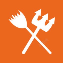 Broom万圣节三叉戟扫帚图标高清图片