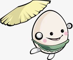 鸡蛋和草帽素材