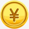 手绘黄色金币图标png免抠素材_88icon https://88icon.com 图标 金币 黄色