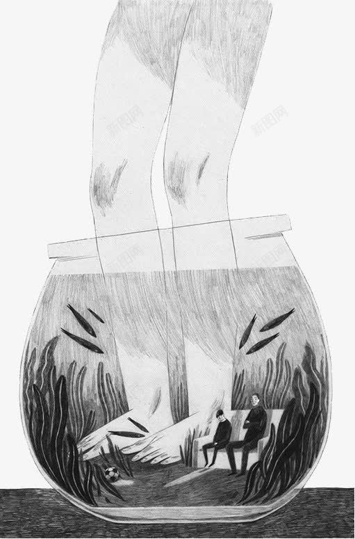 养身脚底按摩png免抠素材_88icon https://88icon.com 小鱼 手绘 按摩 素描 鱼缸