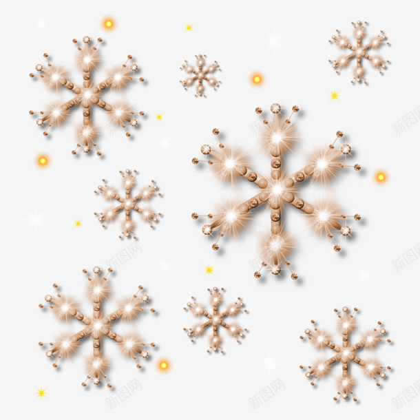 发光的雪花png免抠素材_88icon https://88icon.com PNG素材 发光 装饰 雪花